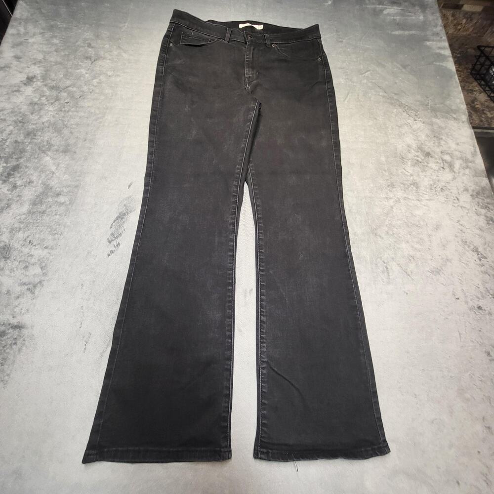Levis Jeans Womens 10 Black Classic Bootcut Dark Wash Stretch Denim